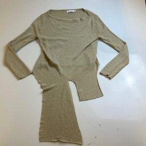 Thanne Long Sleeve Knit Top Beige